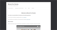 Desktop Screenshot of bitcoinforcharity.com