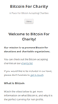 Mobile Screenshot of bitcoinforcharity.com