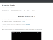 Tablet Screenshot of bitcoinforcharity.com